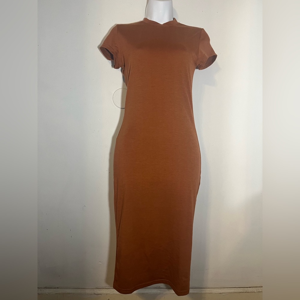 Burnt Orange Bodycon dress